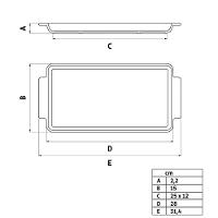 Travessa Retangular Tramontina Maria Augusta em Porcelana 28x15 cm - 2