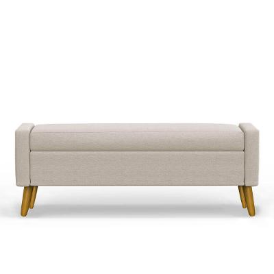Recamier Bau Londres 1,20m Suede Bege - Clique Decor