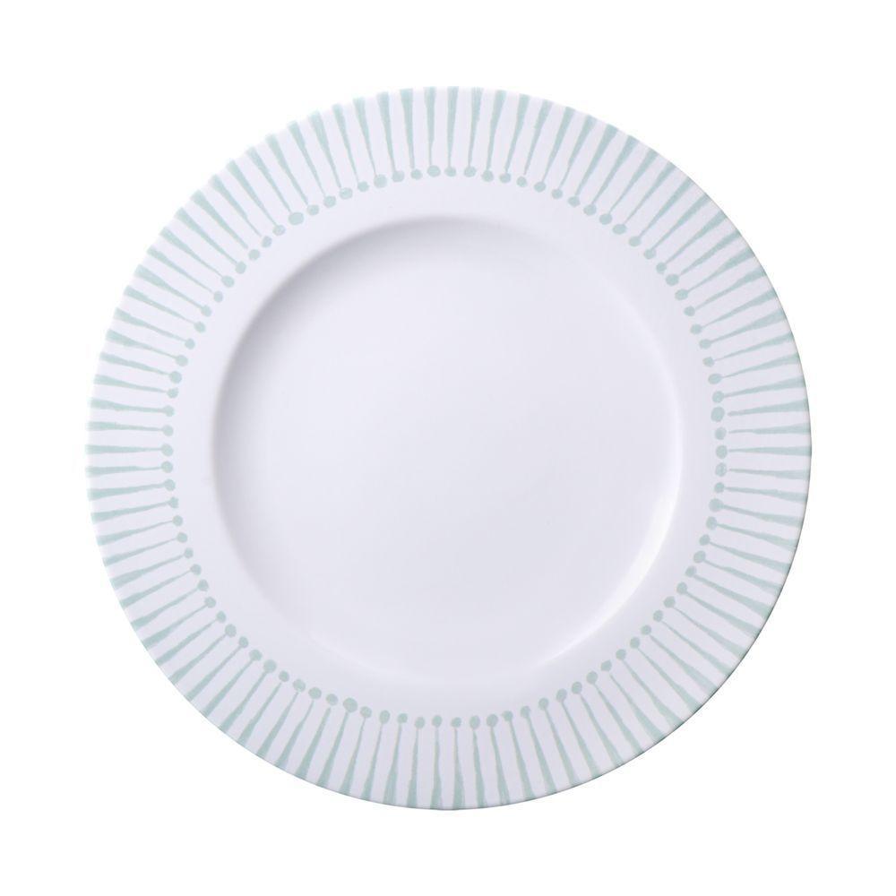 Prato Raso Tramontina Monocroma Em Porcelana Decorada 28 Cm - 1