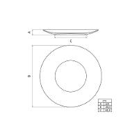 Prato Raso Tramontina Artemis Em Porcelana Decorada 28 Cm - 7