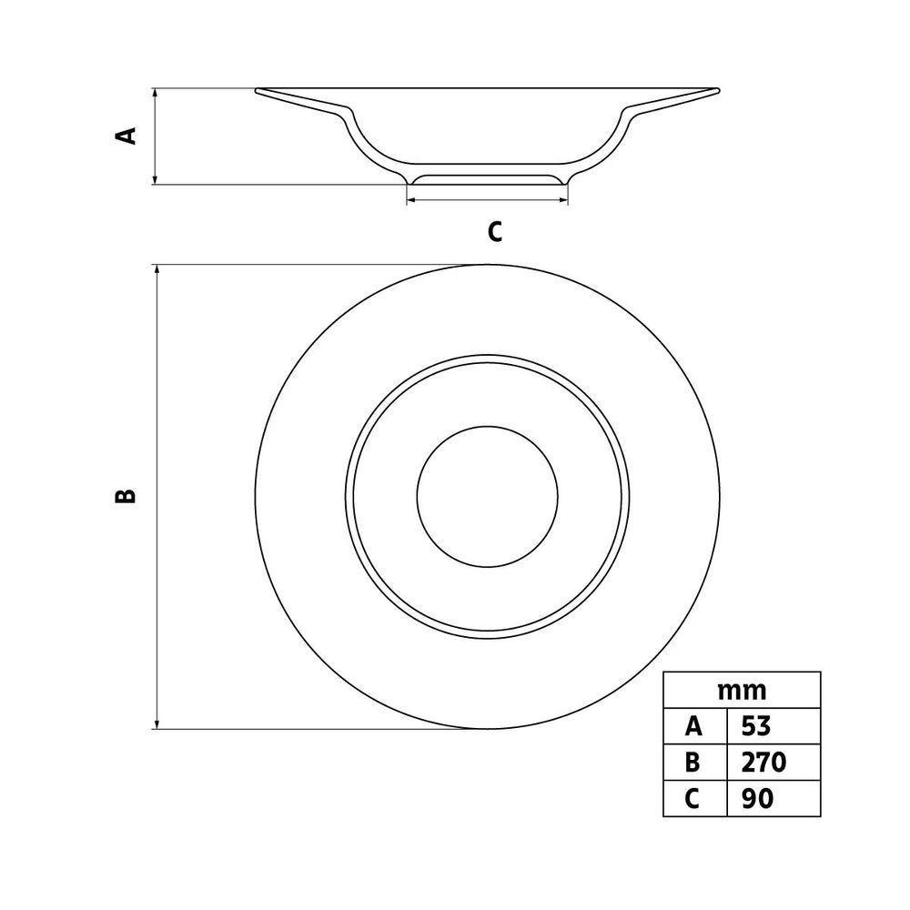 Prato Pasta Tramontina Maragogi Em Porcelana 27 Cm - 6