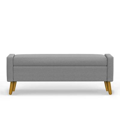Recamier Bau Londres 1,40m Linho Cinza - Clique Decor