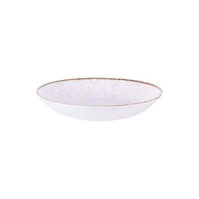 Prato Fundo Tramontina Rustico Marrom Maxforce Em Porcelana 25 Cm