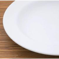 Jogo De 4 Prato Fundo Sopa Massa Branco Ceramica - Porcelart - 6