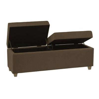 Recamier Bau Paris 1,40m Corino Marrom - Clique Decorações