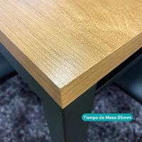 Conjunto Sala De Jantar 6 Cadeiras Valencia Carraro Freijó Preto