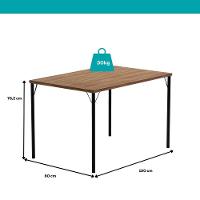 Conjunto Sala De Jantar 6 Cadeiras Valencia Carraro Freijó Preto - 6