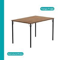 Conjunto Sala De Jantar 6 Cadeiras Valencia Carraro Freijó Preto - 9