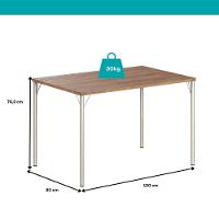 Conjunto Sala De Jantar 6 Cadeiras Valencia Carraro Branco Prata - 3