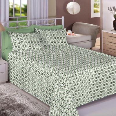 Jogo De Cama Casal 100% Algodão Premium Plus 4 Peças Lozangos