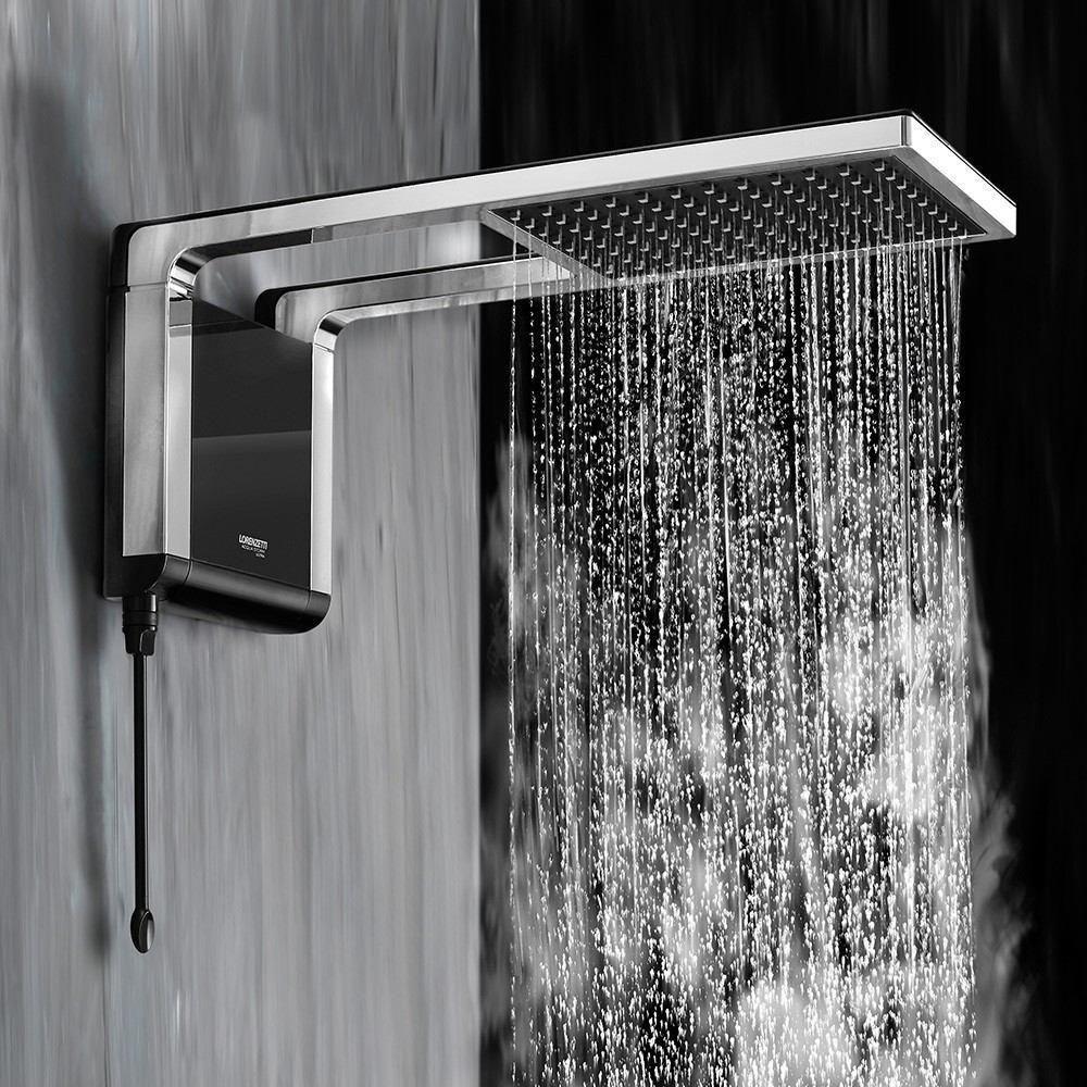 Ducha Chuveiro Acqua Storm Alta Performance Lorenzetti Preto E Cromado 220V - 3