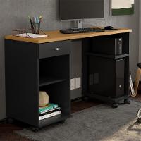 Mesa Computador Quarto Escritorio Million Preto/cinamomo Preto/cinamomo - 3