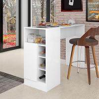 Bancada Gourmet Para Cozinha De 136,5 Cm C- 1 Porta E Nichos Branco Branco - 2