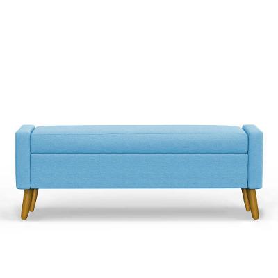 Recamier Bau Londres 1,40m Suede Azul Turquesa - Clique Decor