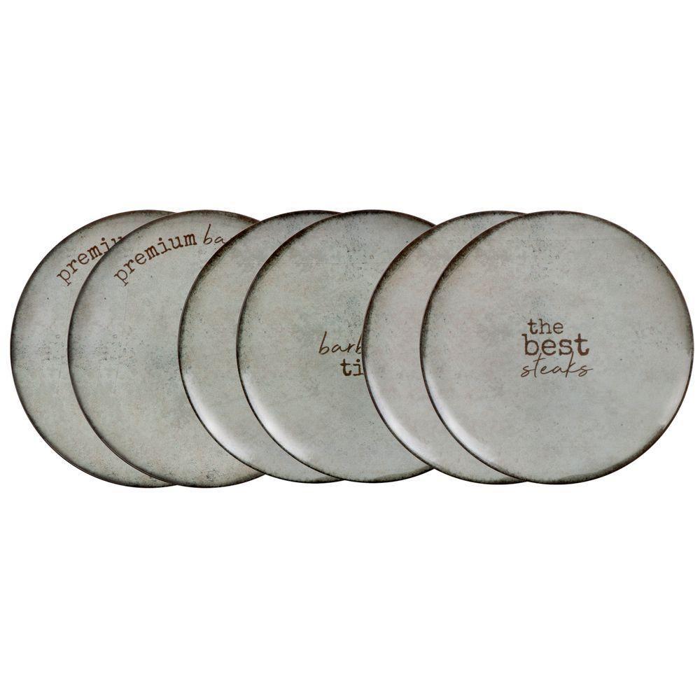 Kit Prato Raso Tramontina Churrasco Rustic Em Porcelana 28 Cm 06 Peças - 2