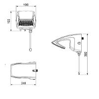 Ducha Chuveiro Eletrônica Futura Com Haste Lorenzetti 220V - 3