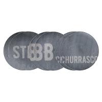 Kit Prato Raso Tramontina Churrasco Stone Em Porcelana 28 Cm 06 Peças - 3