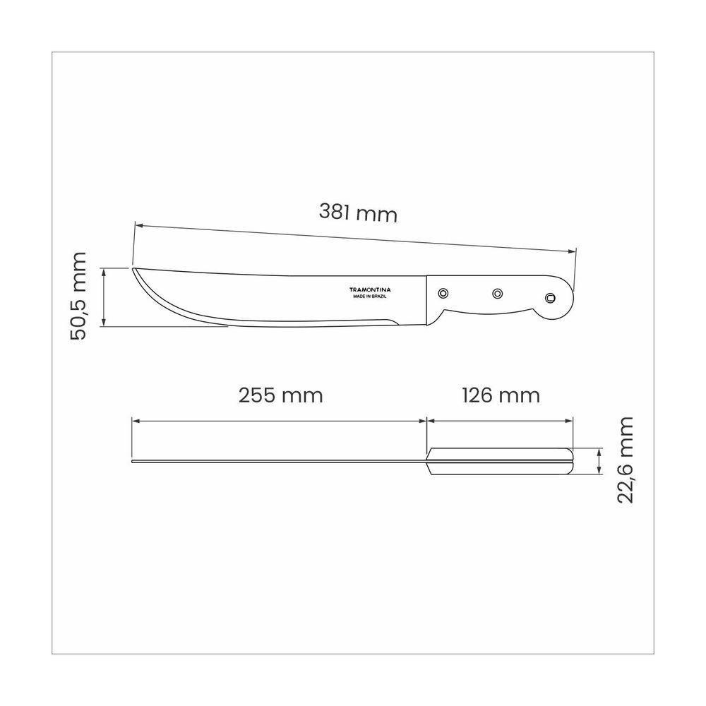 Kit 6 Facão Para Mato Tramontina Com Lâmina Aço Carbono 10 - 2