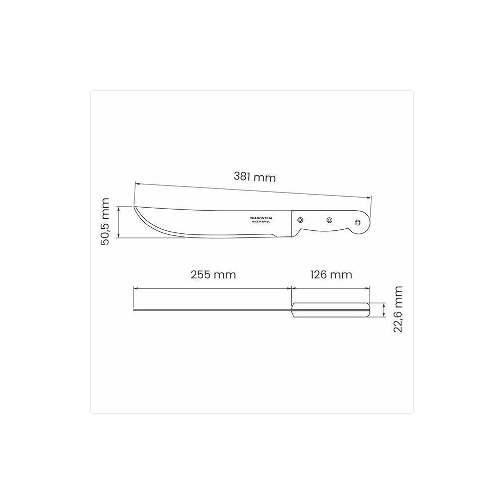 Kit 6 Facão Para Mato Tramontina Com Lâmina Aço Carbono 10 - 3