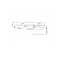 Kit 4 Facas Peixeira/cozinha 9 Lâmina Escura - Tramontina - 5