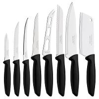 Jogo De Facas Tramontina Plenus Com Lâminas Em Aço Inox E Cabos De Polipropileno Preto 8 Peças 23498032 - 1