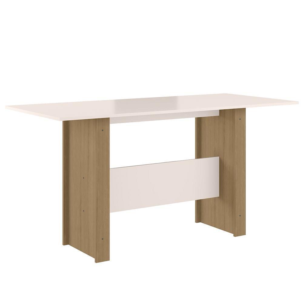 Mesa De Jantar Sala Milano 6 Lugares 155 X 68 Cm Carvalho/off White - 1