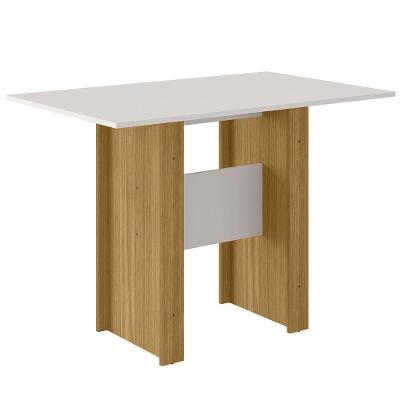 Mesa De Jantar Sala Milano 4 Lugares 108 X 68 Cm Freijo Uv/off White Freijo