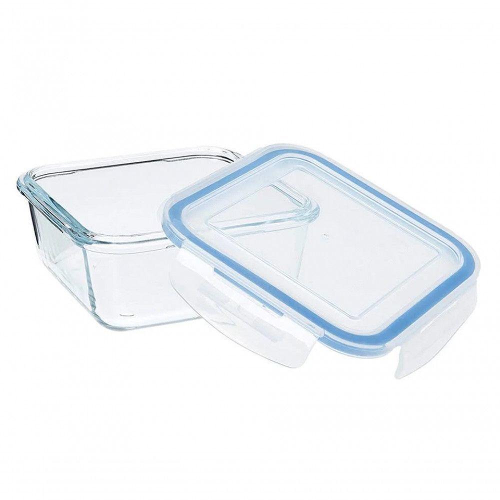 Pote Hermetico Quadrado Marmita De Vidro 550 Ml - Mimo - 6