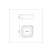 Pote Tramontina Freezinox Em Aço Inox Quadrado Com Tampa Plástica 23 Cm 3,6 L - 2