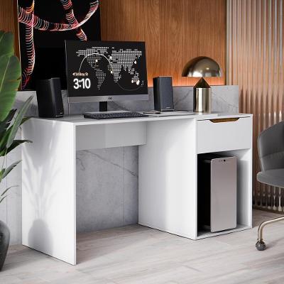 Escrivaninha Flow Quarto Escritorio 1 Gaveta Branco