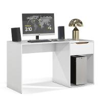 Escrivaninha Flow Quarto Escritorio 1 Gaveta Branco - 2