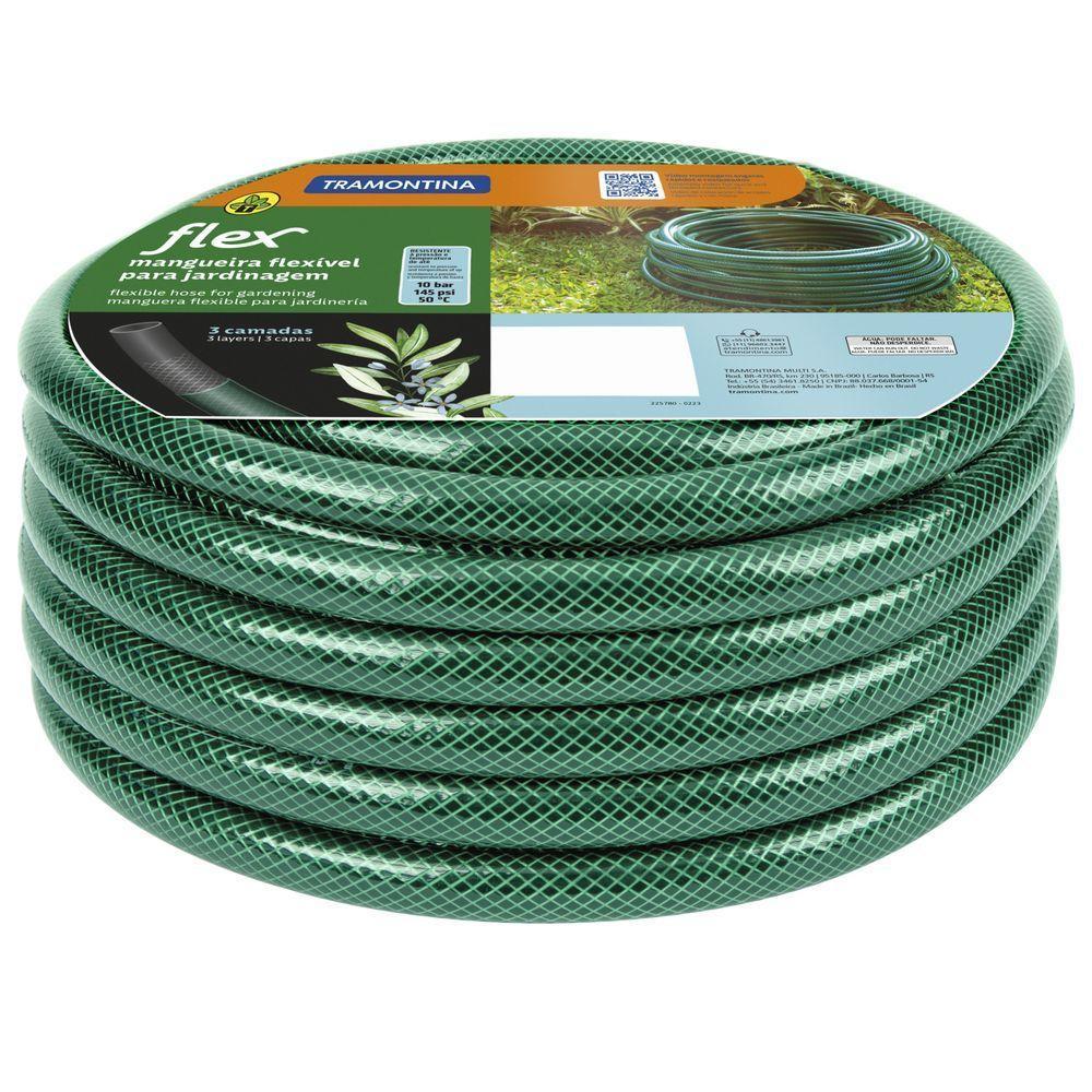 Mangueira Flex Tramontina Verde Em Pvc 3 Camadas 10 M - 7