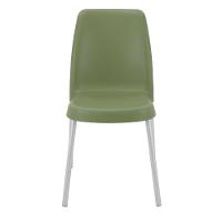 Cadeira Tramontina Vanda Em Polipropileno Verde Oliva Com Pernas De Alumínio - 10