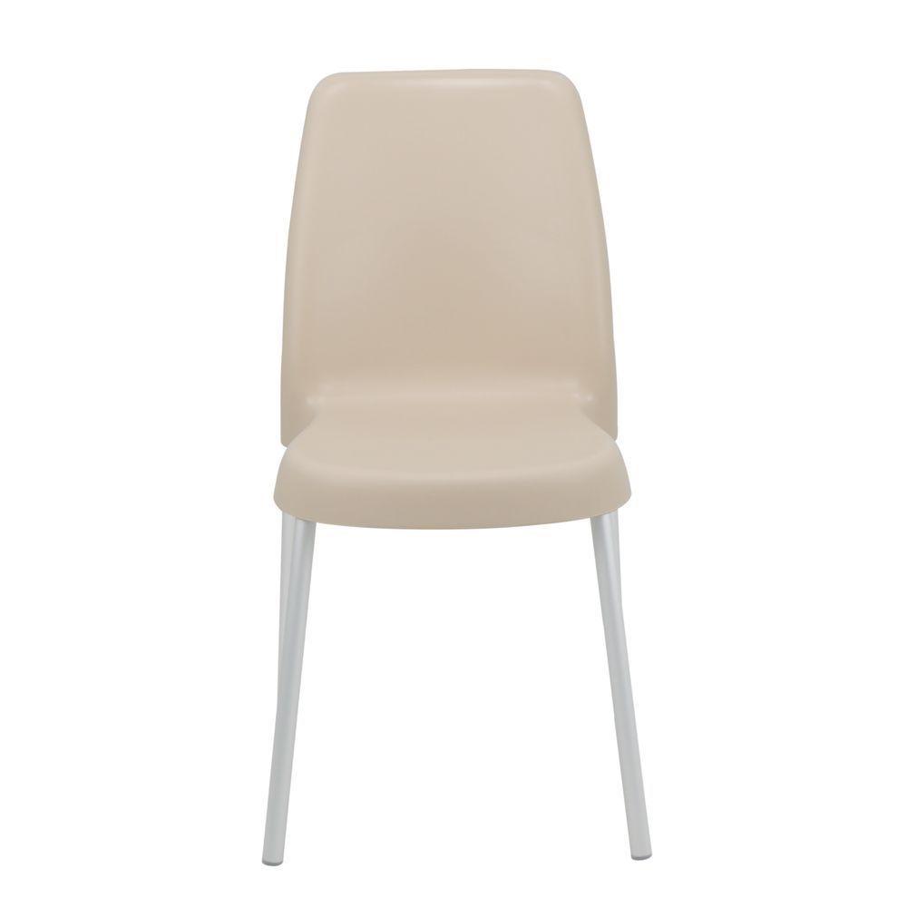 Cadeira Tramontina Vanda Com Pernas De Alumínio Em Polipropileno Areia - 9