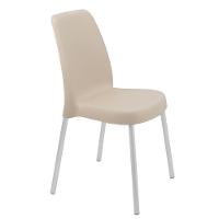 Cadeira Tramontina Vanda Com Pernas De Alumínio Em Polipropileno Areia - 3