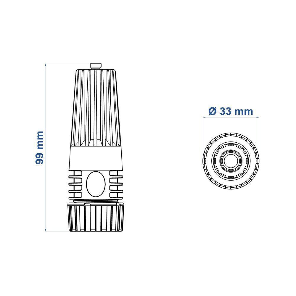 Esguicho Com Engate Rosqueado Tramontina E Jato Regulável Em Plástico - Pote Com 30 Un. - 6