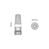 Esguicho Com Engate Rosqueado Tramontina E Jato Regulável Em Plástico - Pote Com 30 Un.