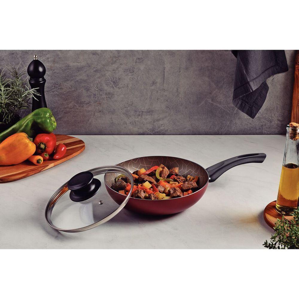 Frigideira Funda Tramontina Paris Em Alumínio Com Revestimento Interno E Externo Em Antiaderente Starflon Max Chumbo Com - 3