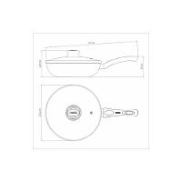 Frigideira Funda Tramontina Paris Em Alumínio Com Revestimento Interno E Externo Em Antiaderente Starflon Max Chumbo Com - 5