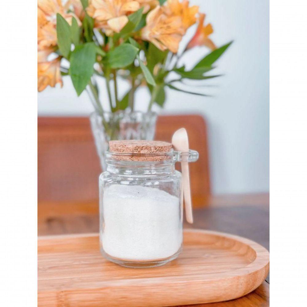 Pote Porta Mantimento Vidro Com Colher E Tampa Rolha - Lyor - 8