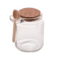 Pote Porta Mantimento Vidro Com Colher E Tampa Rolha - Lyor - 7