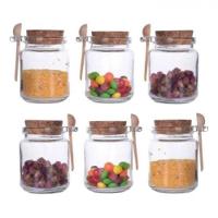 Pote Porta Mantimento Vidro Com Colher E Tampa Rolha - Lyor - 9