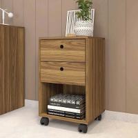 Kit Conjunto Escritório Mesa E Gaveteiro Marrom Sky Caemmun - 3