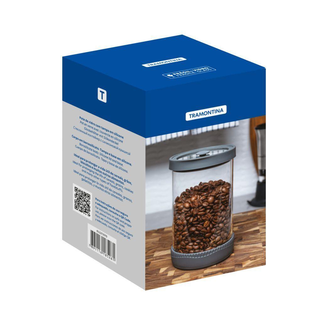 Pote De Vidro Hermético Tramontina Em Borossilicato Com Tampa 1 L - 7