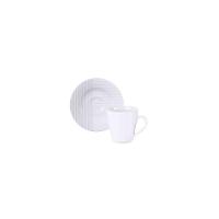 Conjunto Xícara E Pires De Café Tramontina Grid Em Porcelana Decorada, 70 Ml 2 Peças - 5