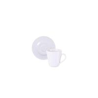 Conjunto Xícara E Pires De Café Tramontina Mesh Em Porcelana, 70 Ml 2 Peças - 1