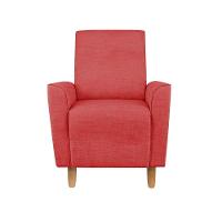 Kit Amamentação Poltrona + Puff + Almofada Sophia Suede Vermelho - 6