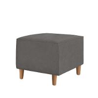 Kit Amamentação Poltrona + Puff + Almofada Sophia Suede Cinza - 3