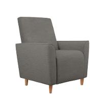 Kit Amamentação Poltrona + Puff + Almofada Sophia Suede Cinza - 5