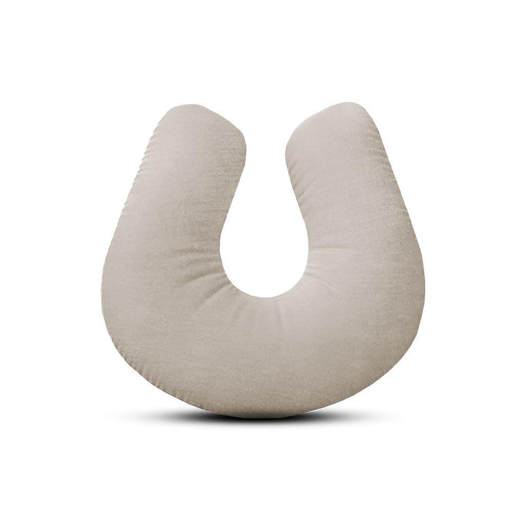 Kit Amamentação Poltrona + Puff + Almofada Sophia Linho Bege - 2